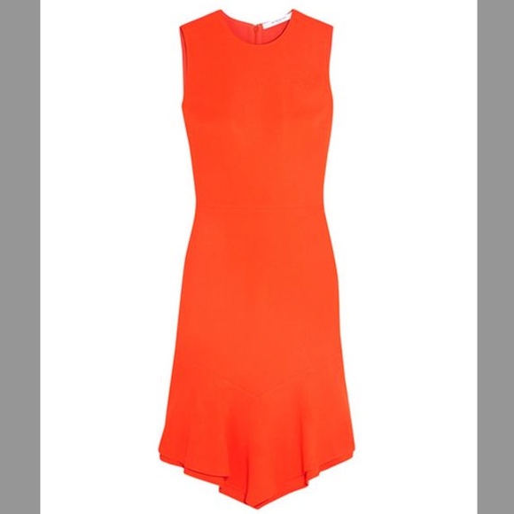 Givenchy Orange Crew Neck Midi Length Dress - Picture 7 of 7